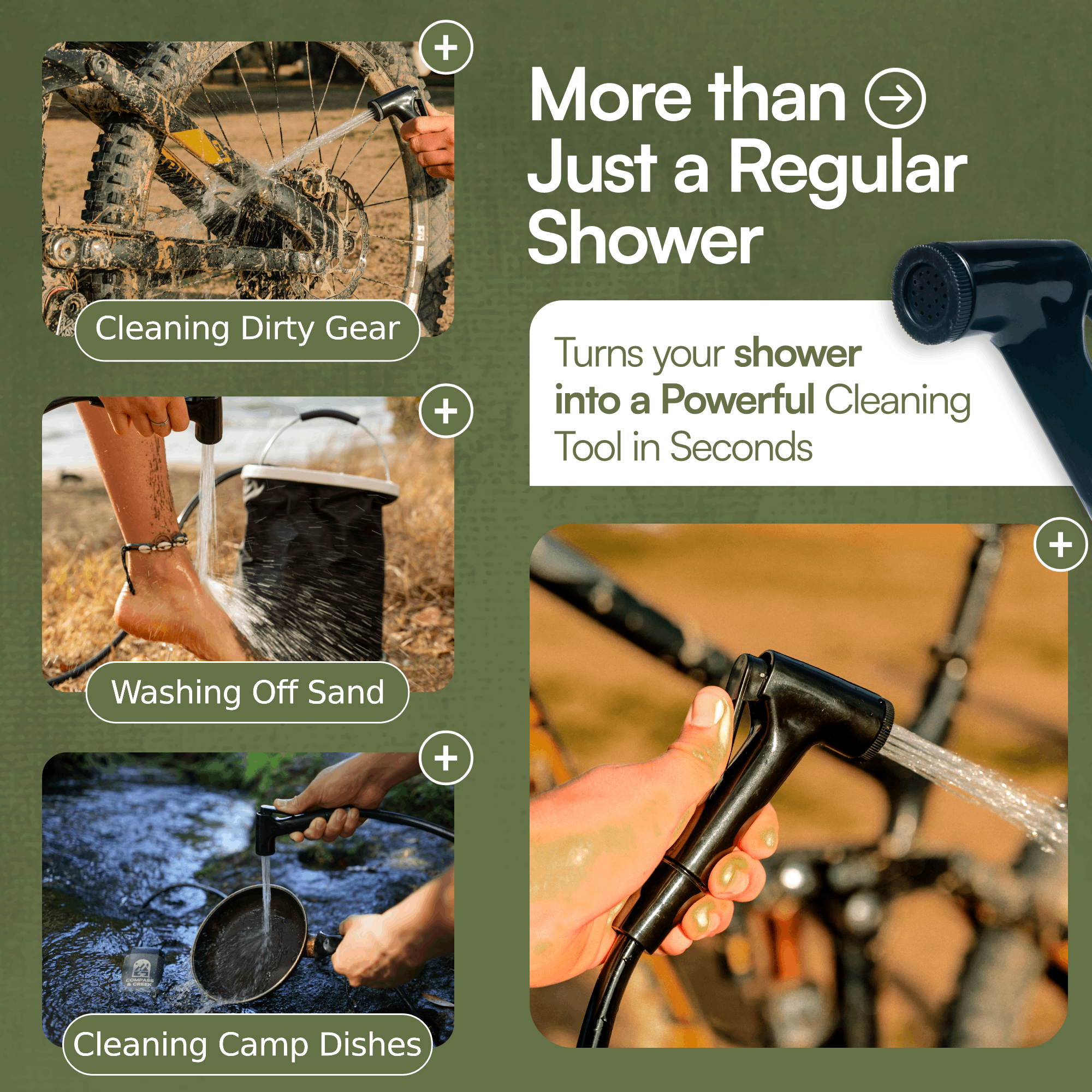 Compass & Creek Portable Shower Pump Kit