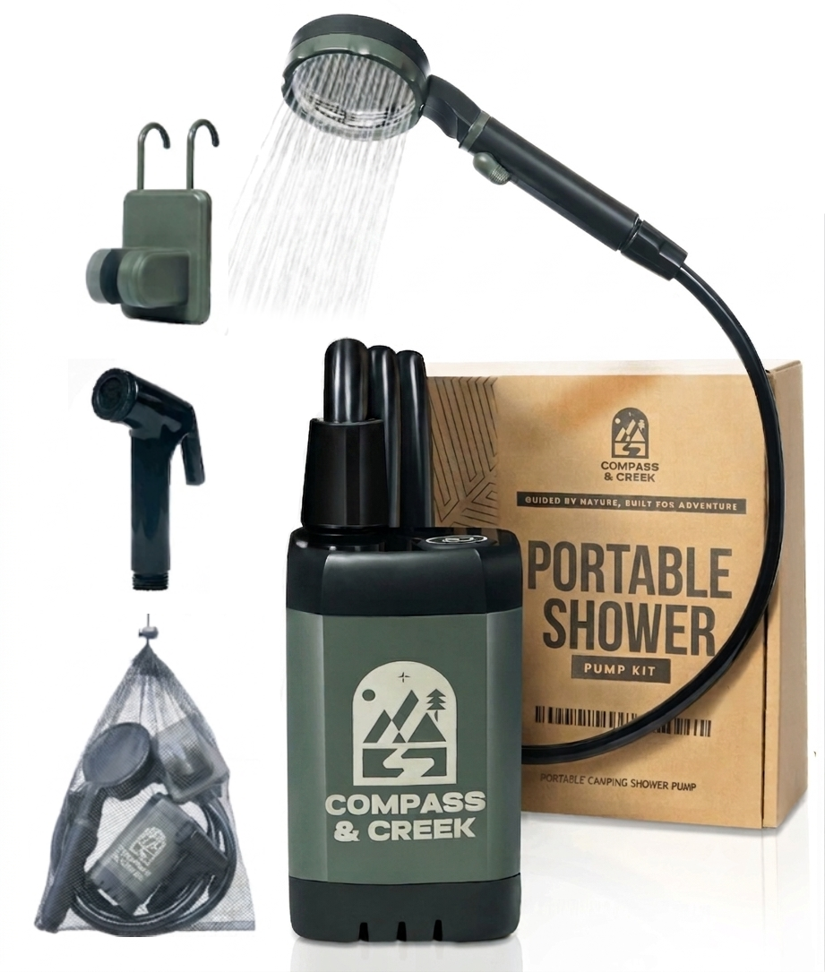 Compass & Creek Portable Shower Pump Kit